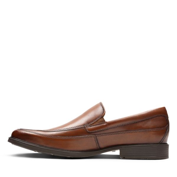 Clarks Mens Tilden Free Loafers Dark Brown | CA-9431275